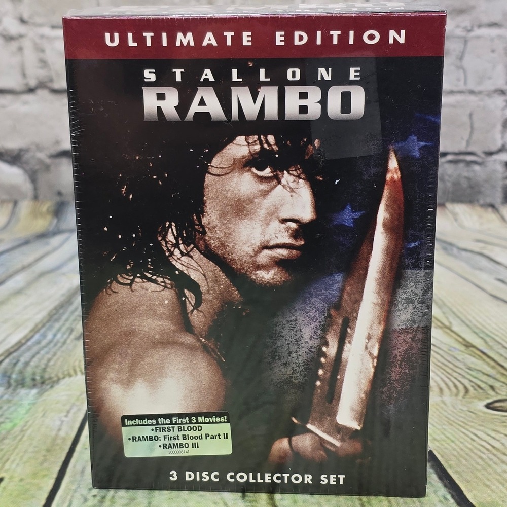 Rambo Ultimate Edition DVD Collection 3-Disc Set First Blood Stallone Lions Gate